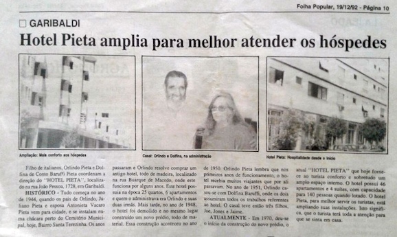 Hotel Pieta 1988